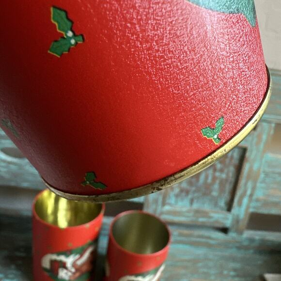 HOUSE OF LLOYD 1988 Nesting Tin 3pc Canister Set Teddy Bear Christmas Presents - Picture 12 of 15